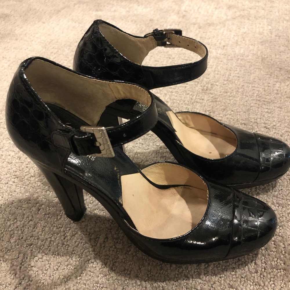 Michael Kors patent leather platform pumps